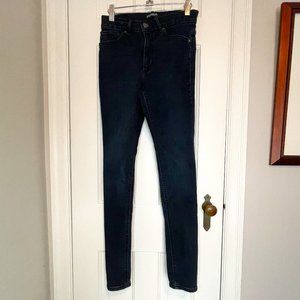 Dark Blue Express High Rise Legging Jean